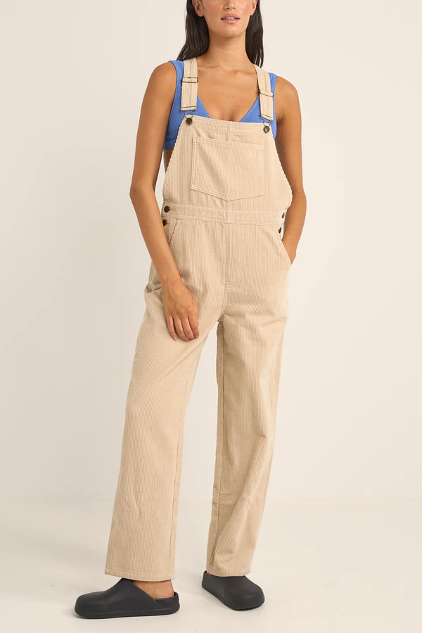 Rhythm Hope Corduroy Dungarees - Sand