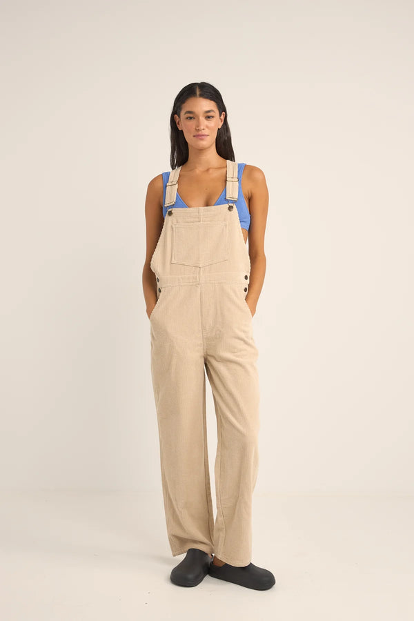 Rhythm Hope Corduroy Dungarees - Sand