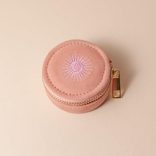 Cai & Jo Mini Travel Jewellery Case - Rose
