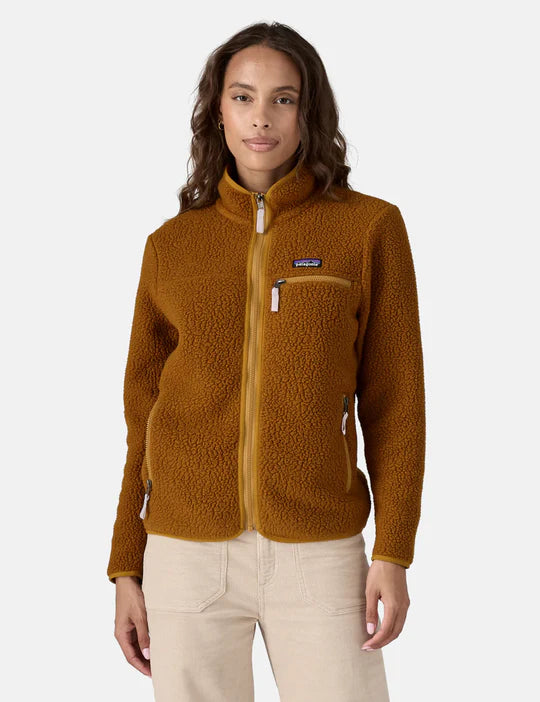 Patagonia Womens Retro Pile Marsupial Jacket - Shelter Brown
