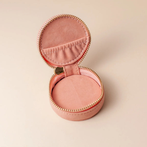 Cai & Jo Mini Travel Jewellery Case - Rose