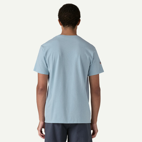 Patagonia Men's Fitz Roy Icon Responsibili-Tee - Fleck Blue