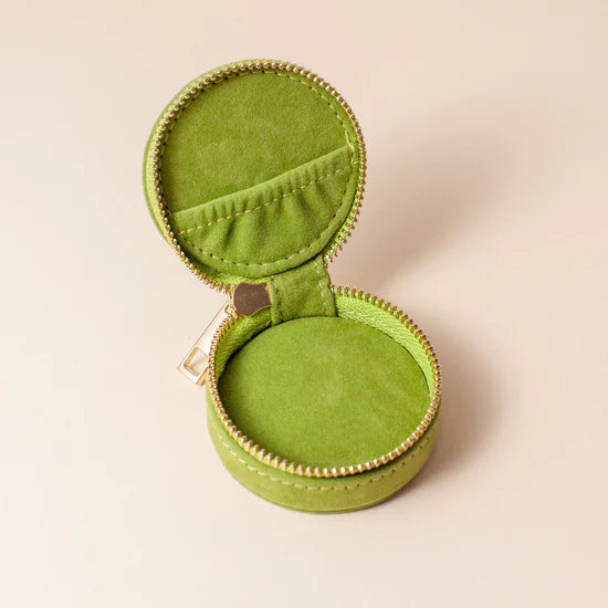 Cai & Jo Mini Travel Jewellery Case - Avocado