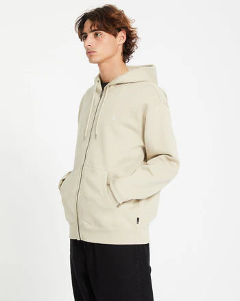 Volcom Single Stone Full Zip Hoodie - Light Khaki