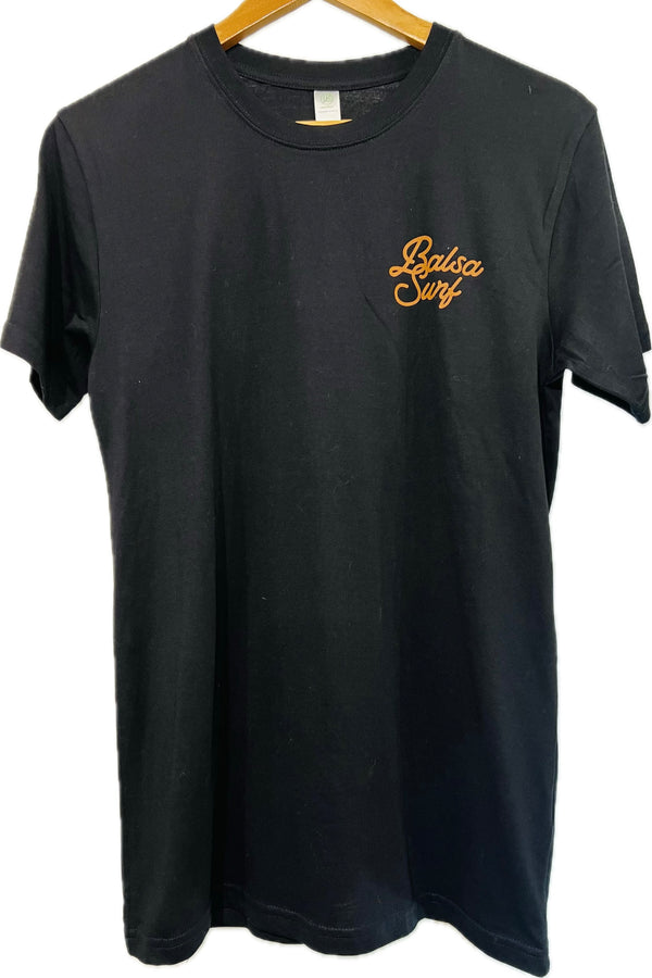 Balsa Town Unisex Organic T-shirt - Black & Clay
