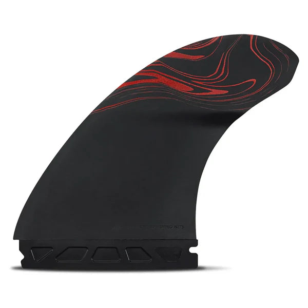 Futures 3/2 Alpha Reverse Twin + 1 Surfboard Fins - Carbon/Red