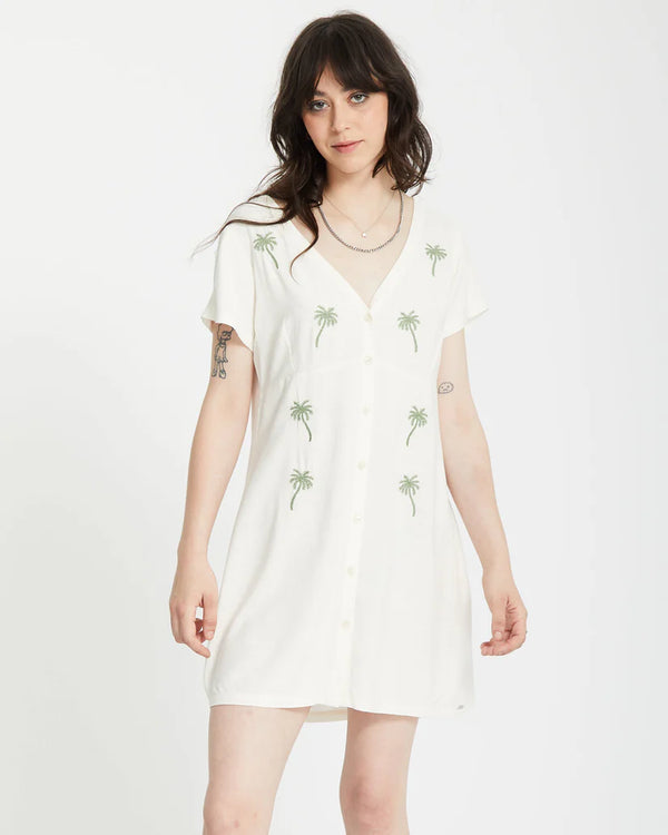 Volcom Crunk Punk Dress - Bone