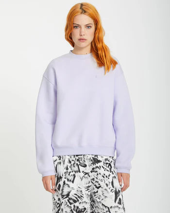 Volcom Stone Heart Up Crewneck Sweater - Dusty Lavender