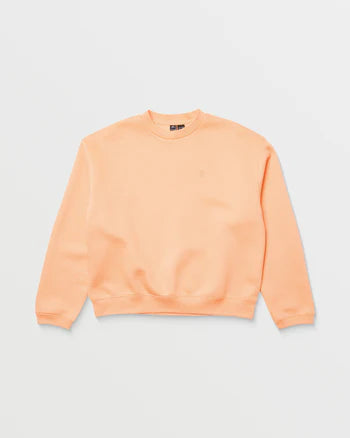 Volcom Stone Heart Up Crewneck Sweater - Pale Peach