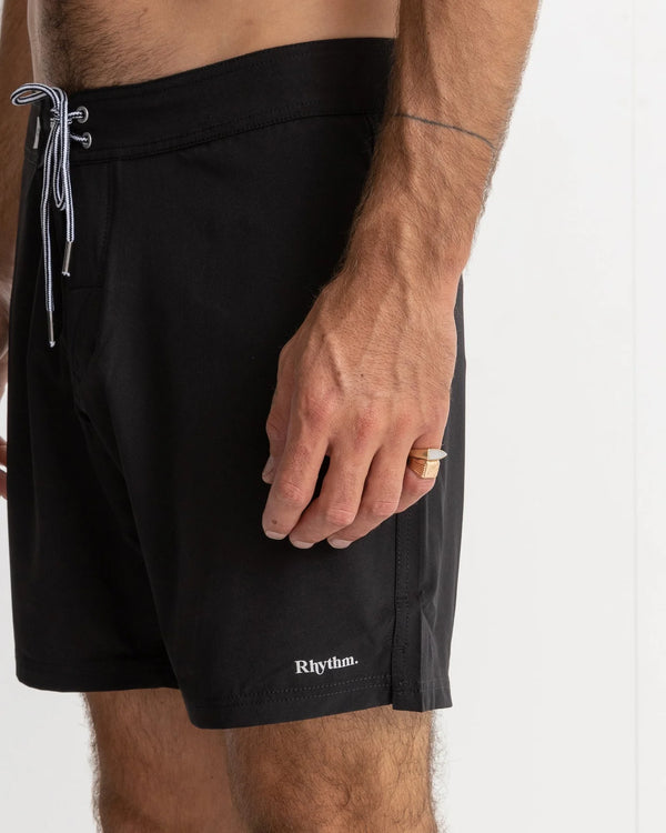 Rhythm Classic Stretch Trunk Boardshorts - Black