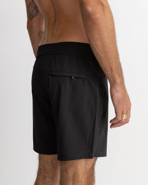 Rhythm Classic Stretch Trunk Boardshorts - Black