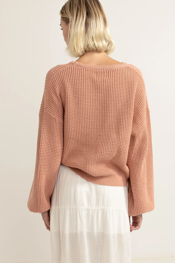 Rhythm Classic Knit Jumper - Rose