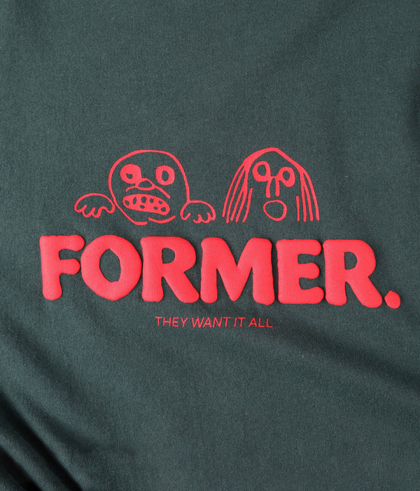 FORMER WANT IT ALL MENS T-SHIRT- PETROL