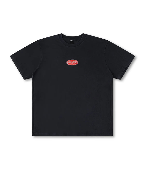 FORMER FLATLINE T-SHIRT - WASHED BLACK