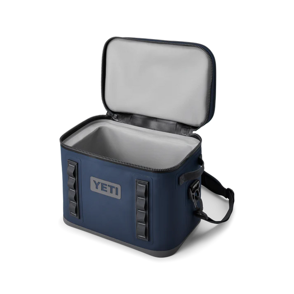 YETI HOPPER FLIP 18 SOFT COOLER. NAVY