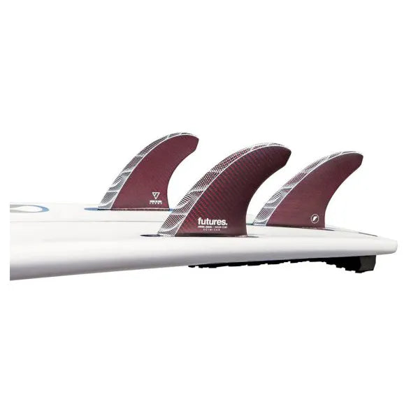 Futures John John Florence Scimitar Vapor Core Thruster Fins - Large - Red