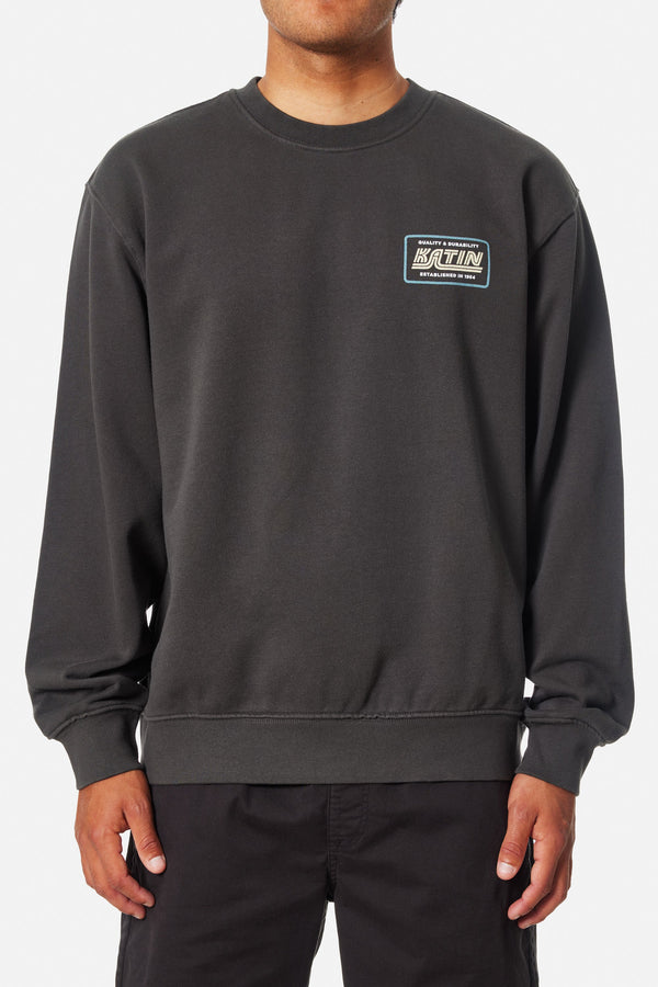 Katin Pit Stop Crewneck - Black Wash