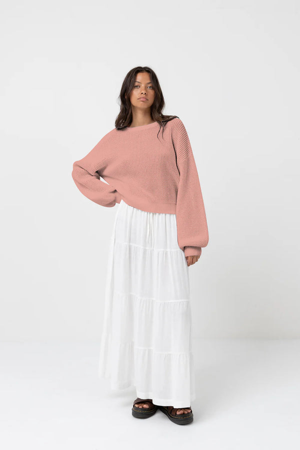 Rhythm Classic Knit Jumper - Rose