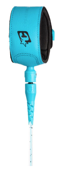 Creatures of Leisure SuperLite Lite 6ft Surfboard Leash - Fluro Blue Speckle