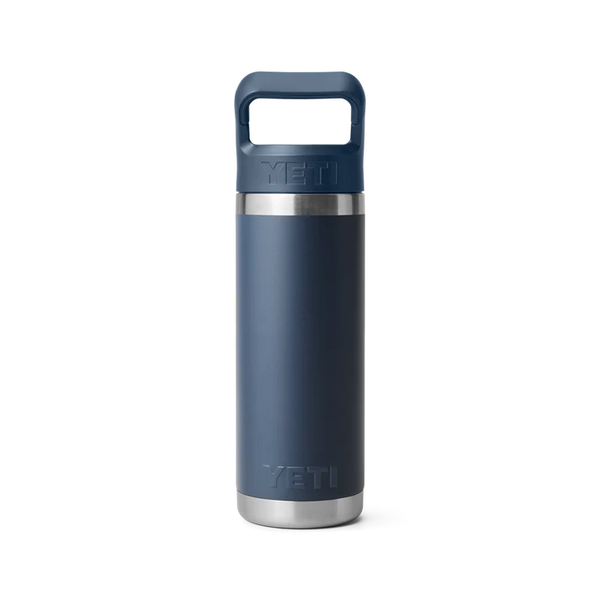 YETI RAMBLER 18OZ COLOUR STRAW BOTTLE - NAVY