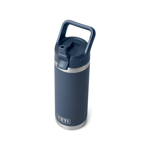 YETI RAMBLER 18OZ COLOUR STRAW BOTTLE - NAVY