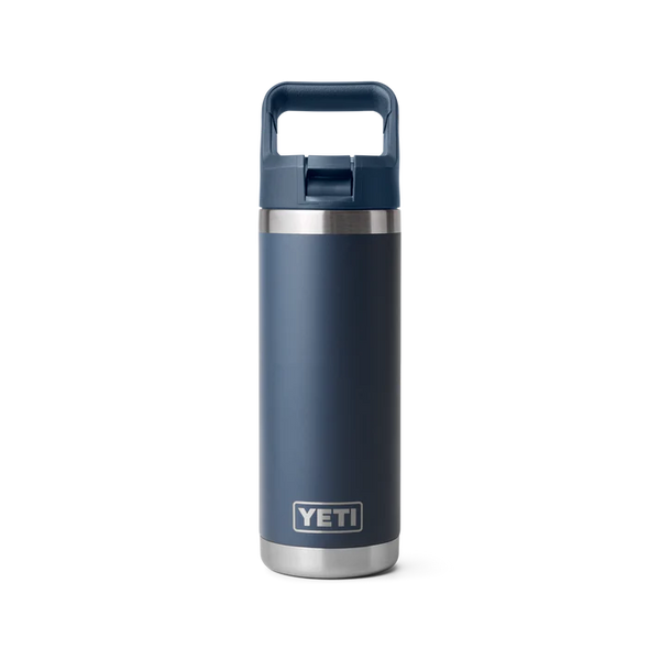YETI RAMBLER 18OZ COLOUR STRAW BOTTLE - NAVY