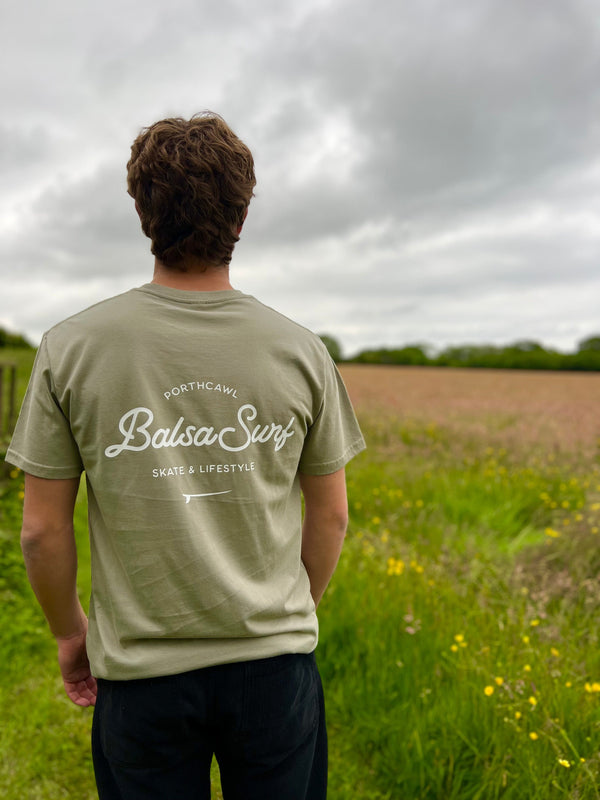 Balsa Surf & Skate T-shirt Balsa Town Organic T-shirt Eucalyptus Unisex