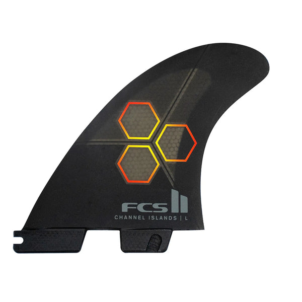 FCS II Channel Islands PC Surfboard Fin - Large - Black/Flame