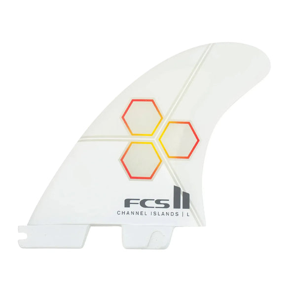 FCS II Channel Islands PC Surfboard Fin - Large - White/Flame