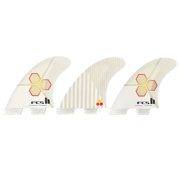 FCS II Channel Islands PC Surfboard Fin - Large - White/Flame