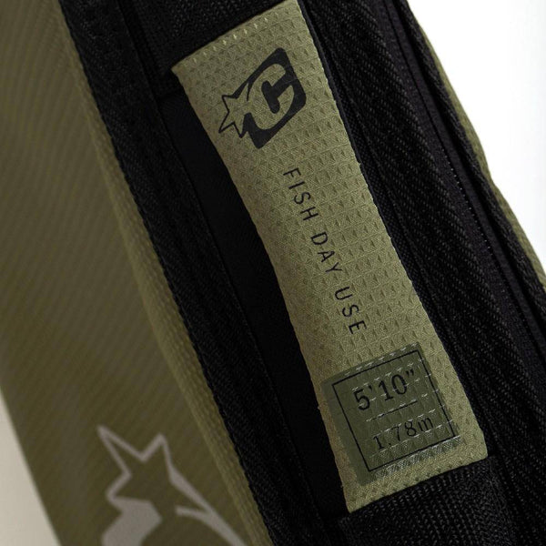Creatures of Leisure Boardbag Fish Day Use Boardbag DT 2.0 6'3" - Military Black