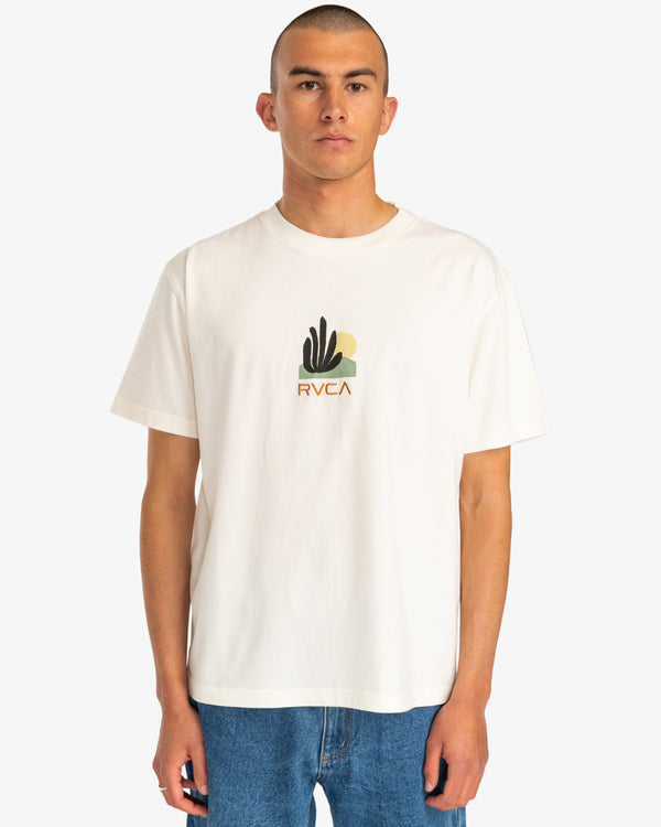 RVCA Paper Cuts Relaxed T-shirt - Antique White