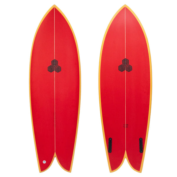 Channel Islands Feb's Fish 5'7" Surfboard - Red