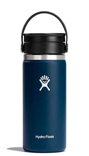Hydro Flask Coffee / Tea Flasks 16oz Hydro Flask Wide Mouth with sip lid - Indigo