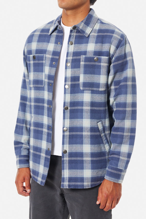 Katin Coats & Jackets Katin Harold Plaid Jacket in Washed Blue