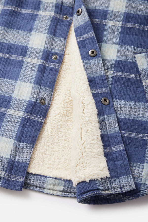 Katin Coats & Jackets Katin Harold Plaid Jacket in Washed Blue