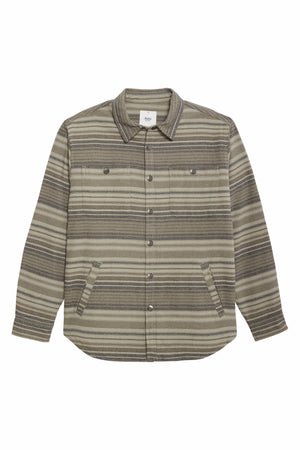 Katin Shirt Katin Harold Stripe Jacket in Gravel