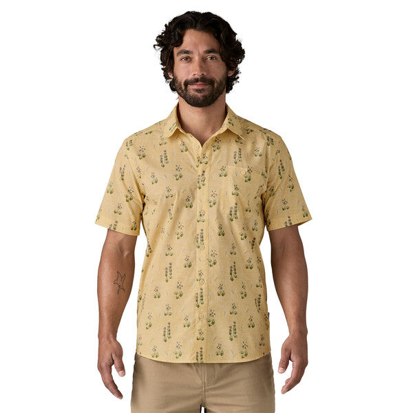 Patagonia Go To Shirt - Lupine Trail Beeswax Tan