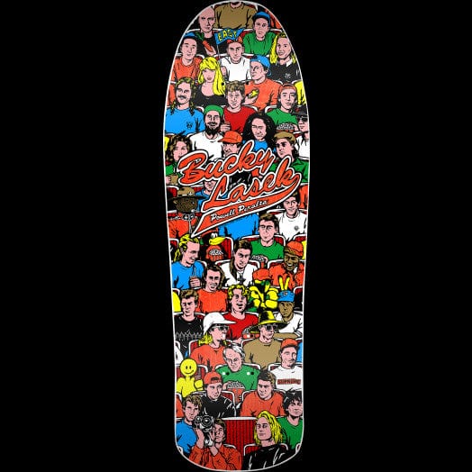 Powell + Peralta Skateboard Decks Powell Peralta Bucky Lasek Stadium Reissue Skateboard Deck Orange - 10 x 31.5