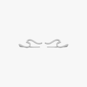Puravida Jewellery Puravida Wave Ear Climber - Silver