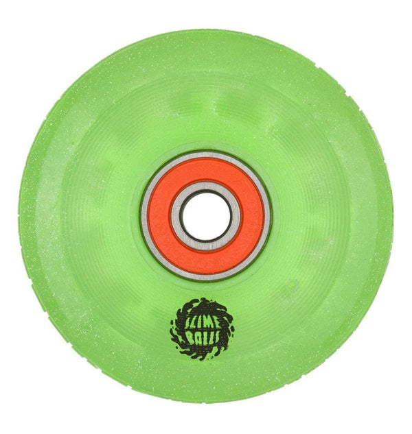 Santa Cruz Skateboards SLIME BALLS - LIGHT UPS OG SLIME GREEN/GLITTER 78A SKATEBOARD WHEELS - 60MM