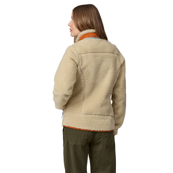 Women's Patagonia Classic Retro-X Fleece Jacket - Dark Natural/Redtail Rust