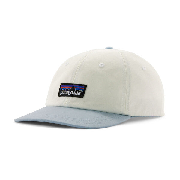 Patagonia P-6 Label Trad Cap - Birch White with Fleck Blue