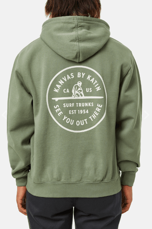 Katin Hoodies Katin Swell Hoodie - Olive Sand Wash