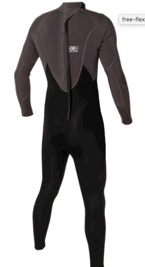 Ocean and Earth 3/2 Wetsuit Ocean and Earth 3/2 Mens Free-Flex Back Zip Steamer Charcoal
