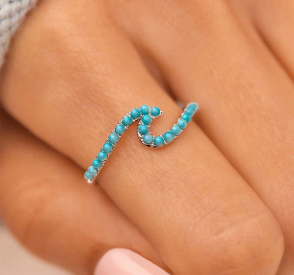 Puravida Jewellery Pura Vida Neon Wave Ring - Silver