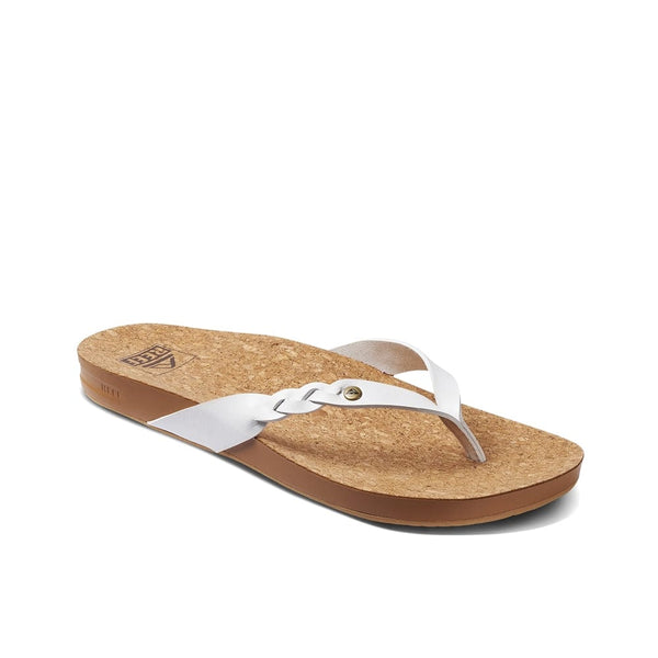 Reef Reef Cushion Court Twist Flip Flops in White
