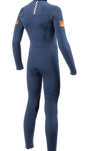 Vissla 3/2 Wetsuit Boys Seven Seas Raditude 3/2 Chest Zip Full Suit - Harbour Blue
