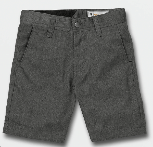 Volcom Kids Shorts Age 8-10 24" Volcom Frickin Chino Short (Boys) - Charcoal Heather