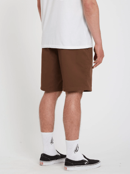 Volcom Shorts Volcom Frickin Ew Elasticated Waist 19" Short - Tobacco